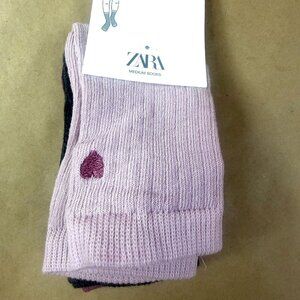 New Zara 3-Pack Medium Socks For Kids, 12-24 Mos, Sz. 4.5-6